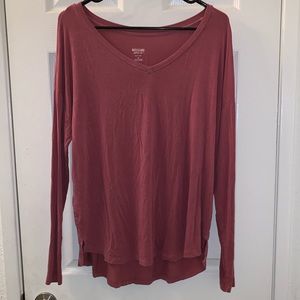 Mossimo Mauve Oversized Long Sleeve